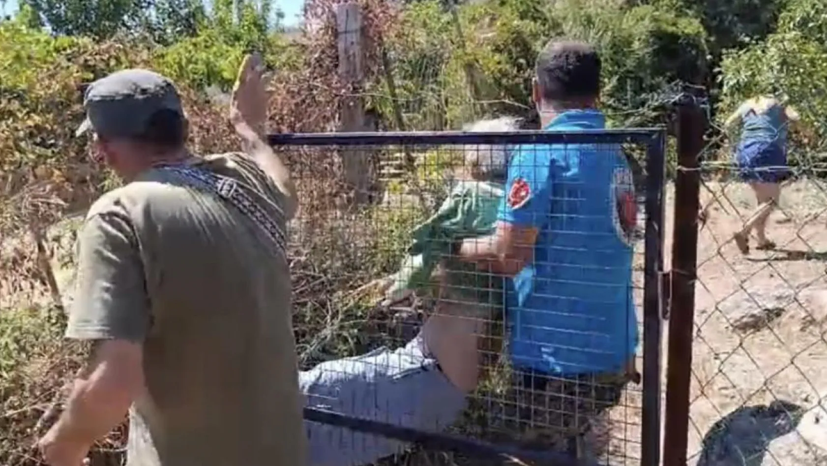 Bodrum'da kendini yakmak isteyen yaşlı kadın makilik alanı ateşe verdi