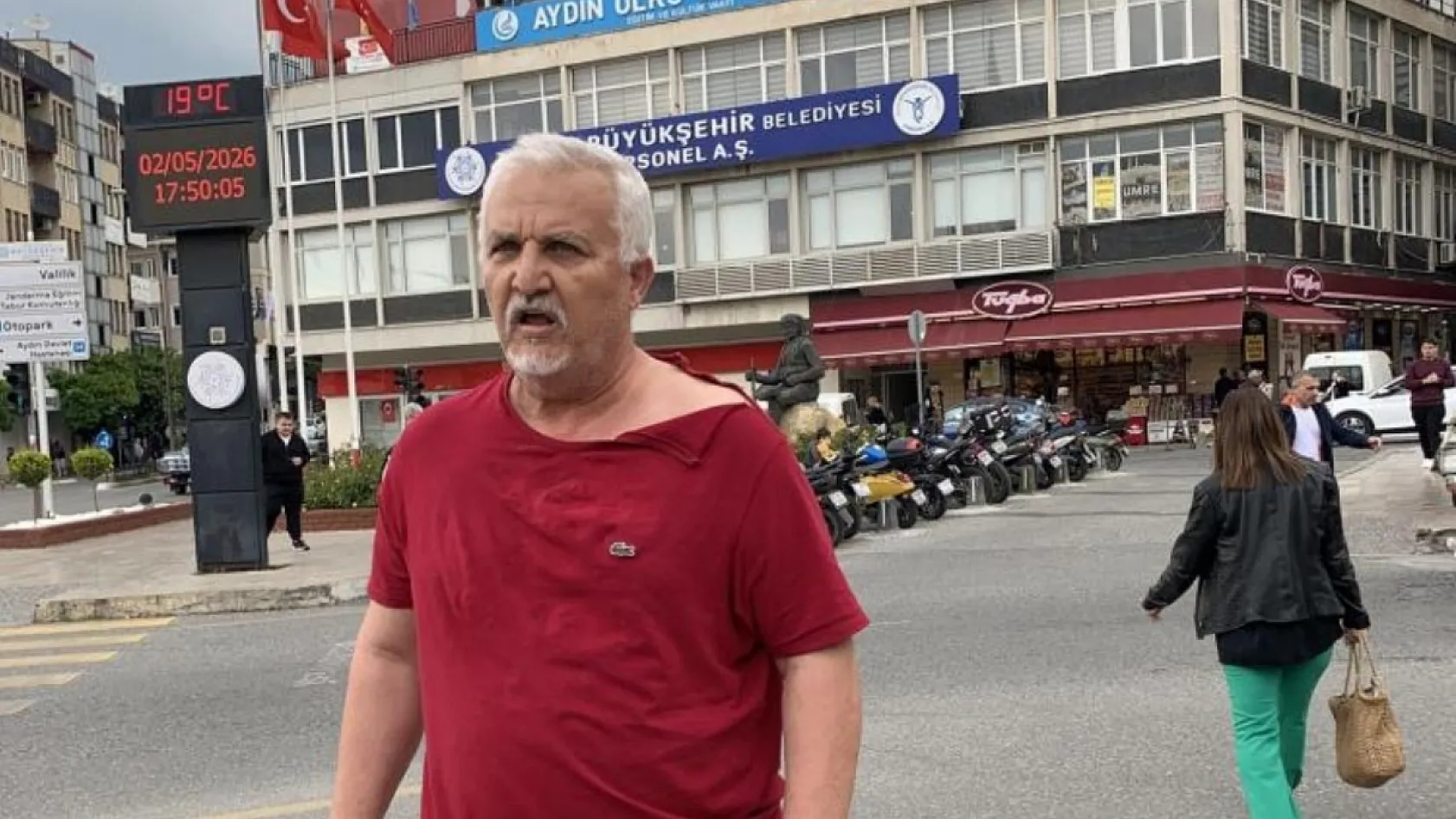 Aydın'da eşinin gözü önünde darp edildi