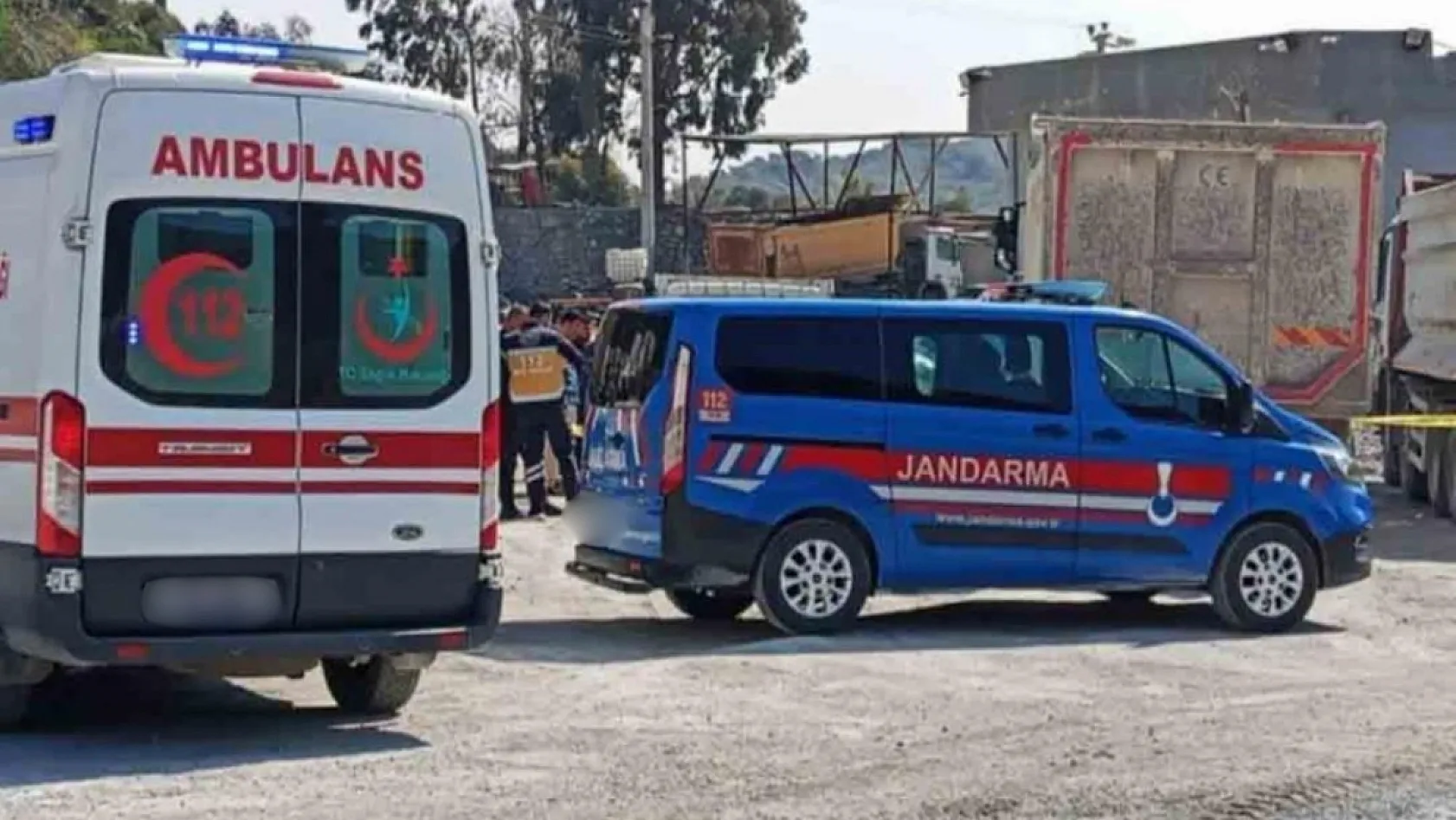 Aydın'da maden ocağında tırın altında kalan kadın hayatını kaybetti