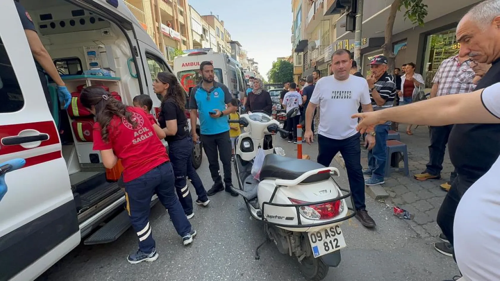 Aydın'da yaya geçidinde korkutan kaza: 5 yaralı