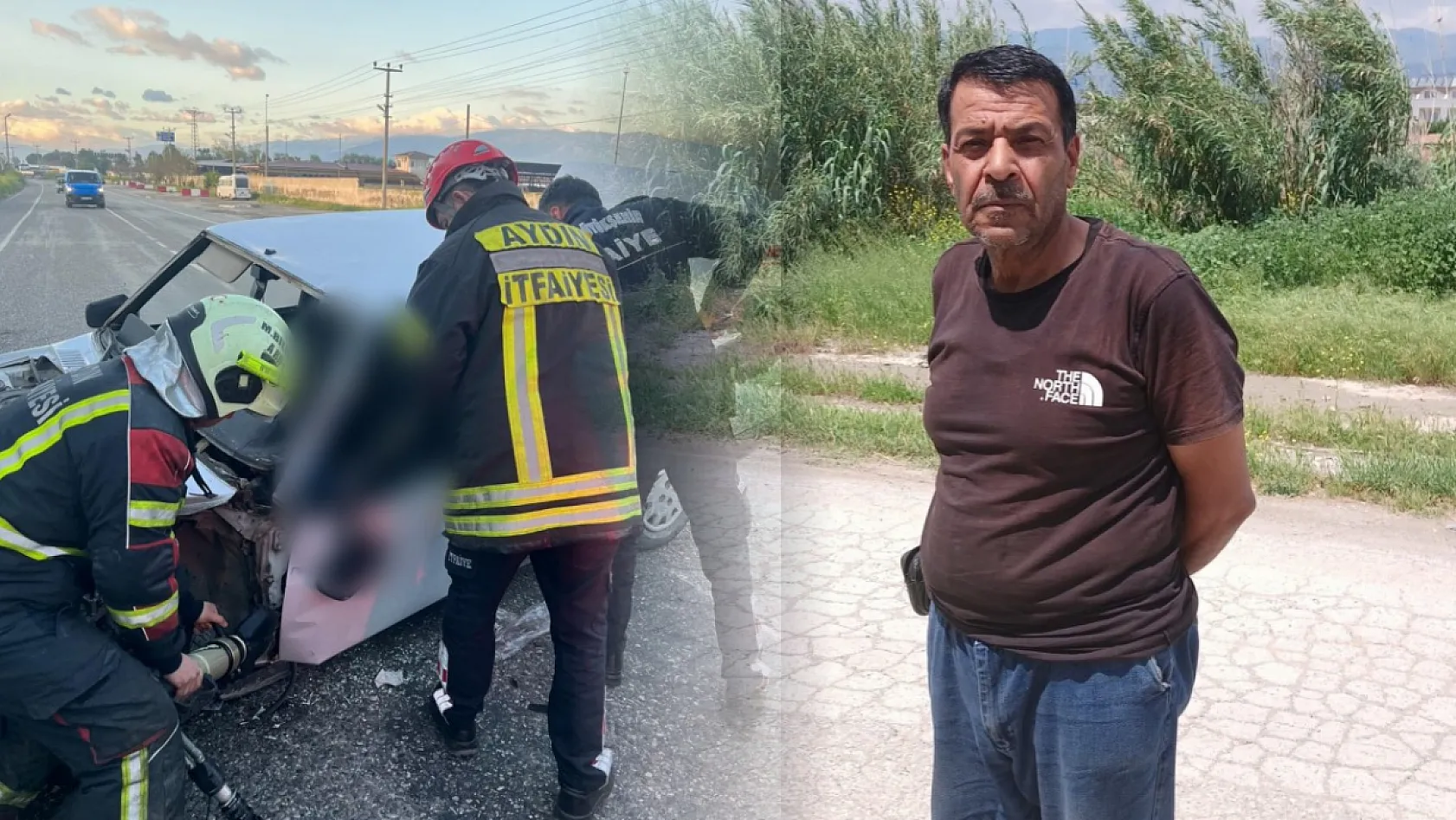Aydın'da yolcu otobüsü ile çarpışan otomobil sürücüsü hayatını kaybetti