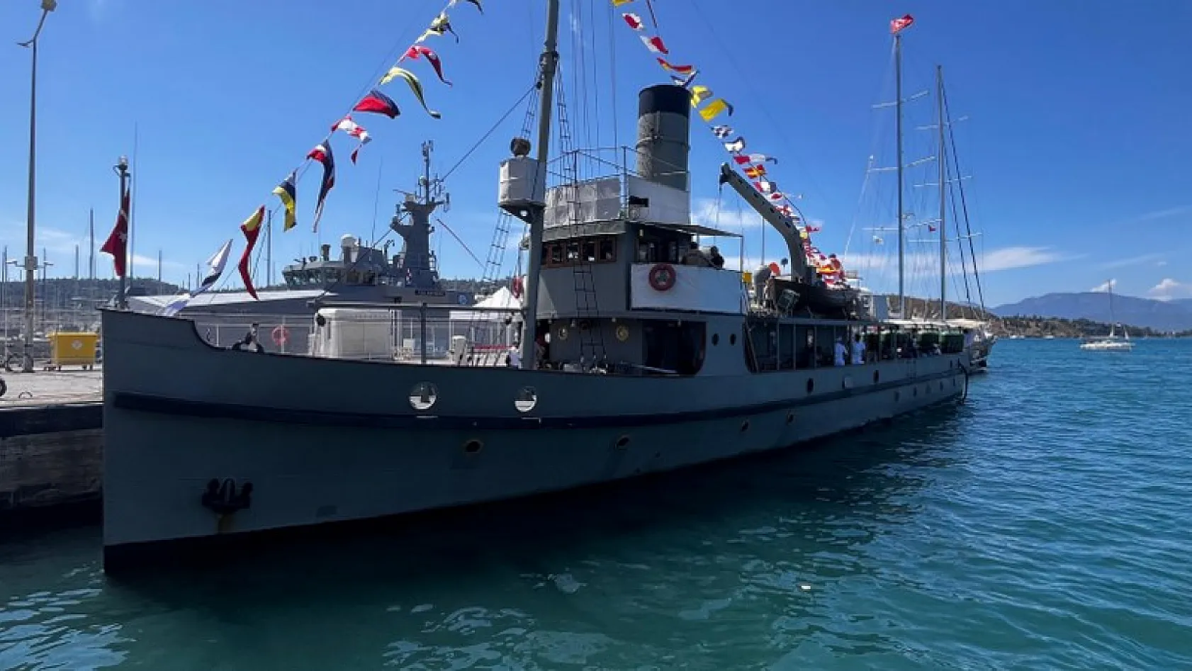 Fethiye'de TCG NUSRET Mayın Gemisi'ne İlgi Yoğun Oldu