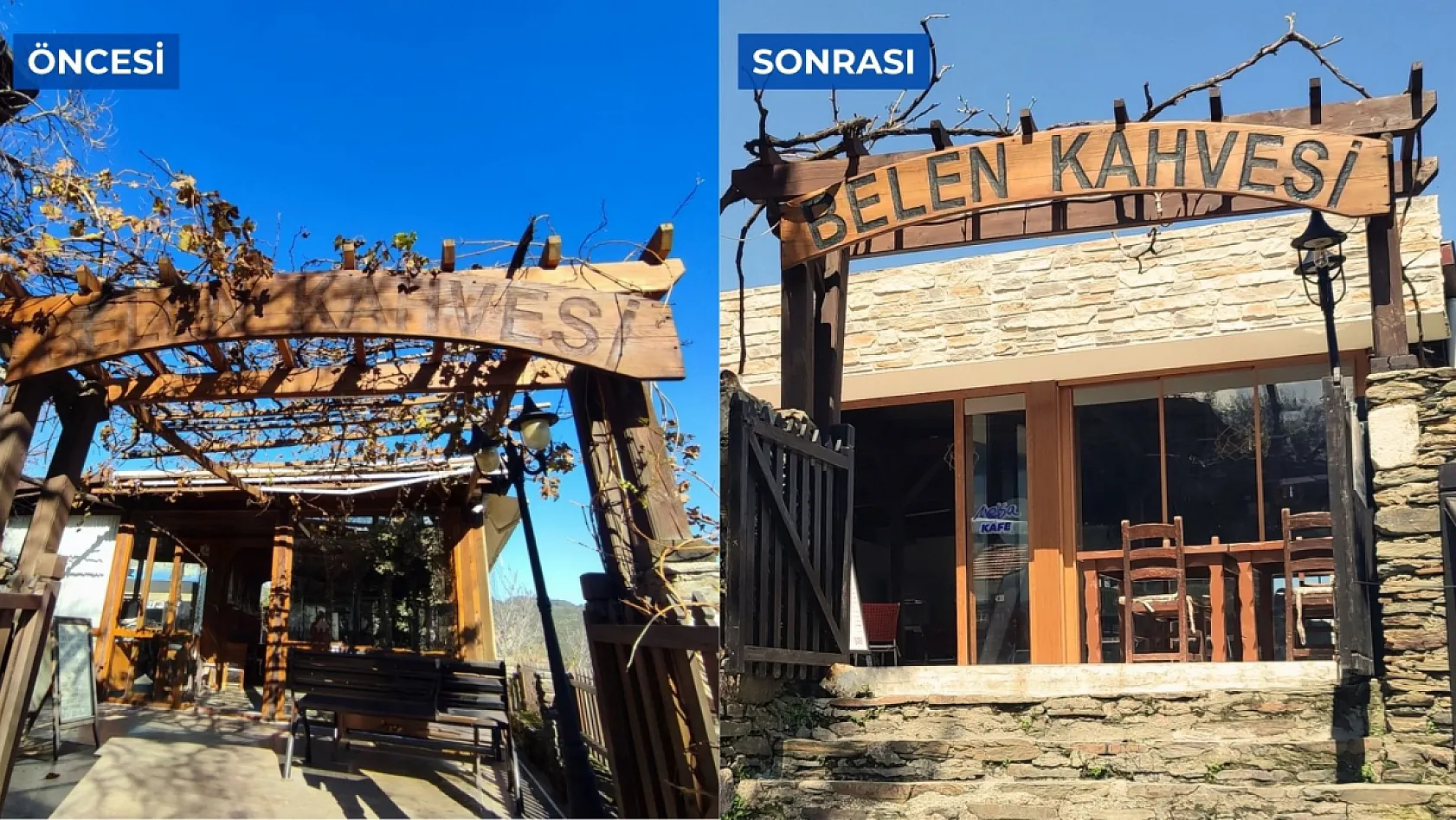 Muğla'daki Belen Kahvesi Yenilenen Yüzüyle Ziyaretçilerini Ağırlıyor