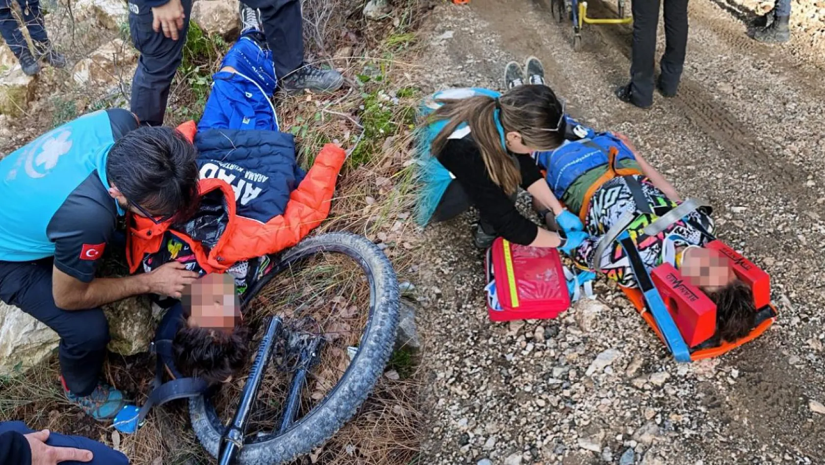 Antalya'da Bisiklet Kazası: Genç Şarampole Yuvarlandı