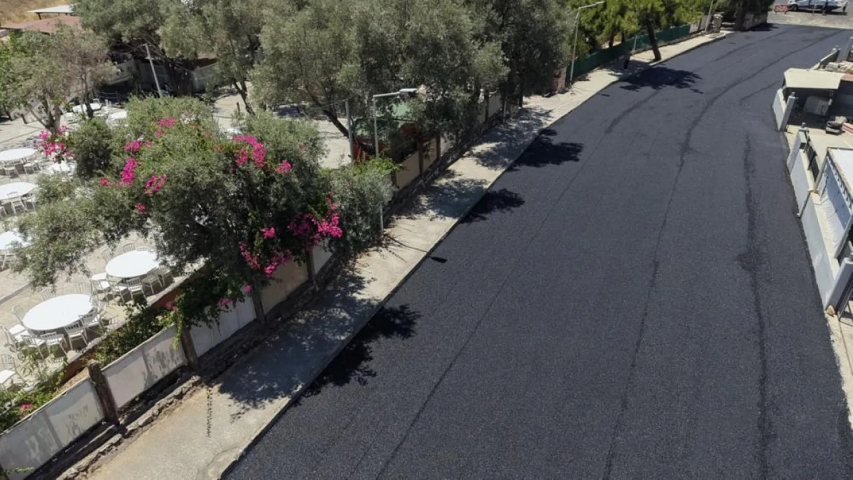 Bodrum'da Bergamut Caddesi ile Derviş Görgün Caddesi'nde çalışmalar tamamlandı
