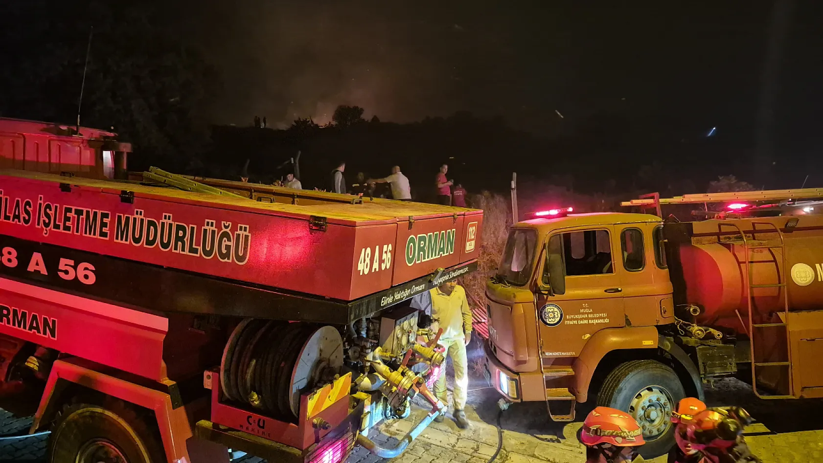 Bodrum'da makilik alanda çıkan yangın kontrol altına alındı