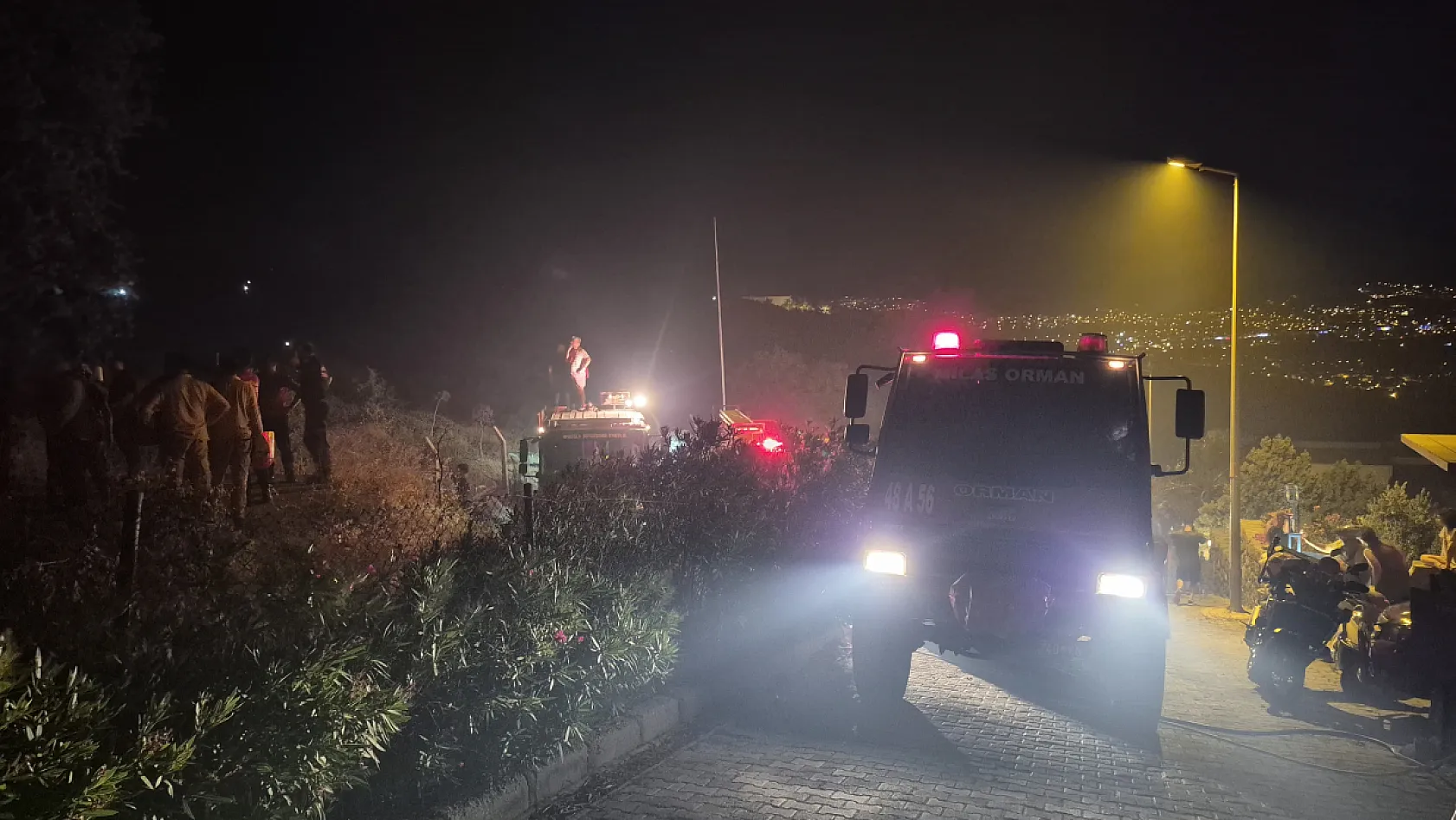 Bodrum'da makilik alanda çıkan yangın kontrol altına alındı