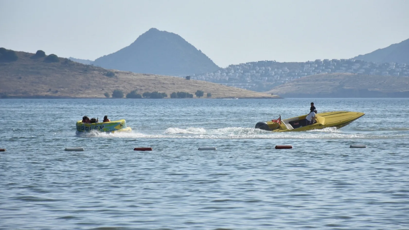 Bodrum'da sağanak sonrası deniz keyfi devam etti