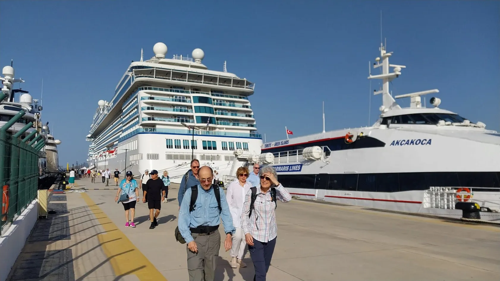 Bodrum'a kruvaziyer ile 1142 yolcu geldi