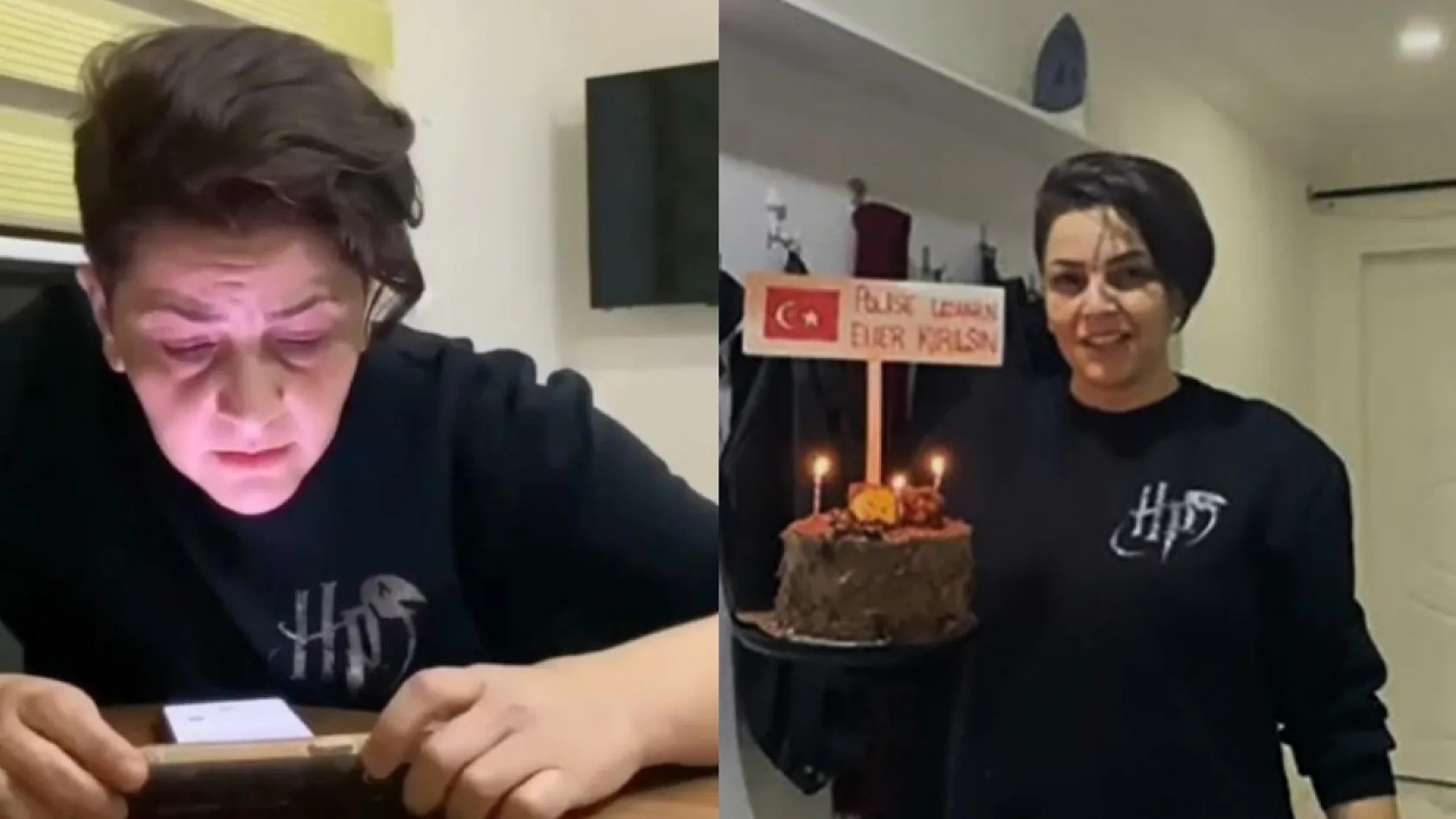 Burdur'da üniversite öğrencilerinin kavga ihbarına geldiler, pasta ile karşılaştılar