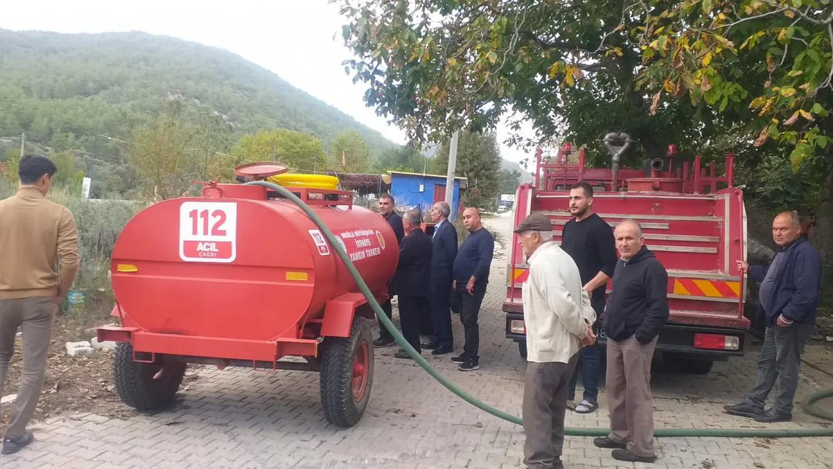 Büyükşehir'den Yangın Tankeri Dağıtımı