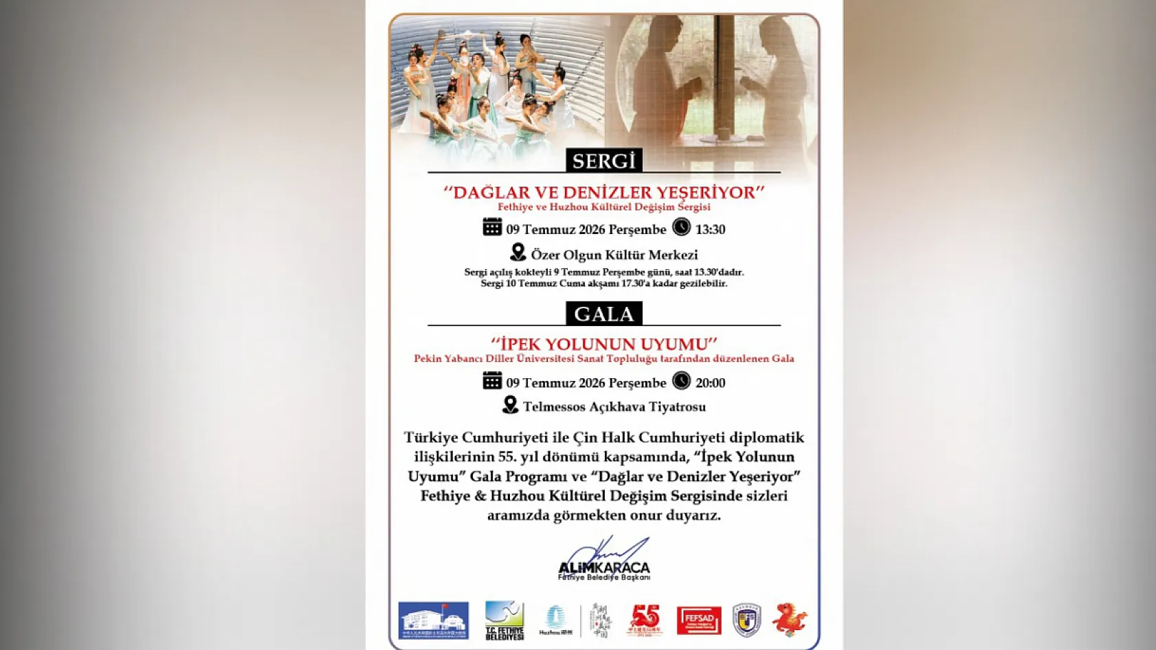 Çin Büyükelçisinin Fethiye'ye Tarihî Ziyareti