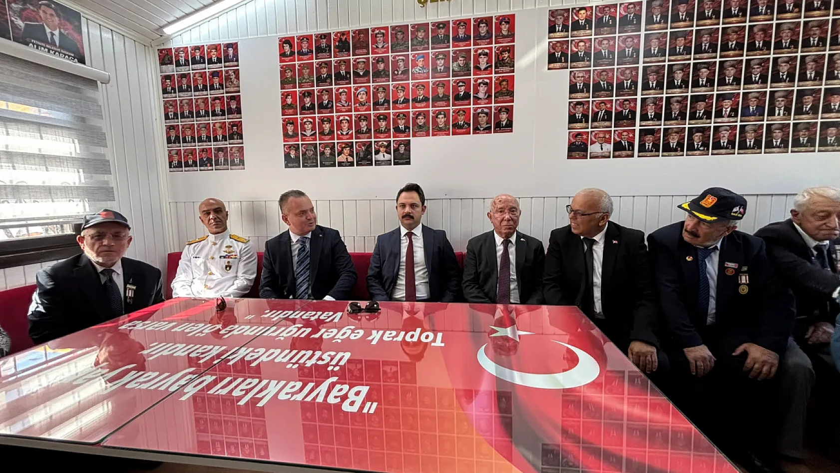 Fethiye'de Gaziler Günü kapsamında dernek ziyareti