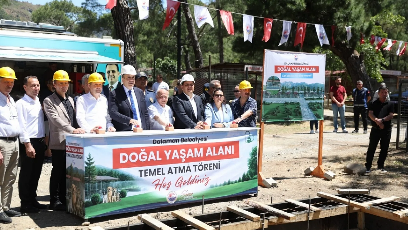 Dalaman Belediyesi Patili Dostları İçin Yaşam Alanının Temelini Attı