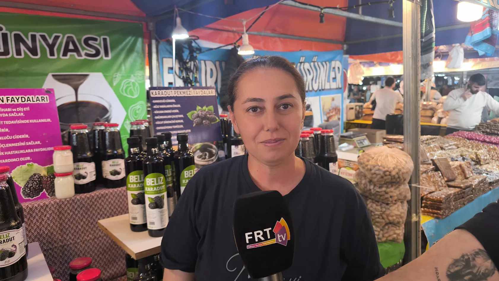 Fethiye Yöresel Ürünler Festivali'nde karadut ve pekmez en çok tercih edilenler arasında