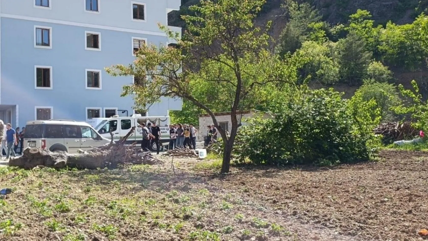 Eşini odunla döverek öldürdü