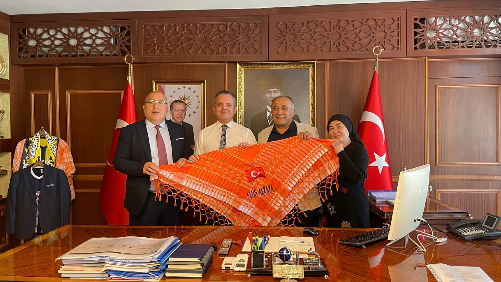 Federasyon Başkanı Karaca'dan Kaymakam Akkaya'ya ziyaret