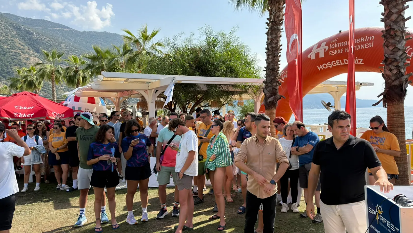 Fethiye açık su yüzme yarışlarında final etabı Kelebekler Vadisi'nde yapıldı