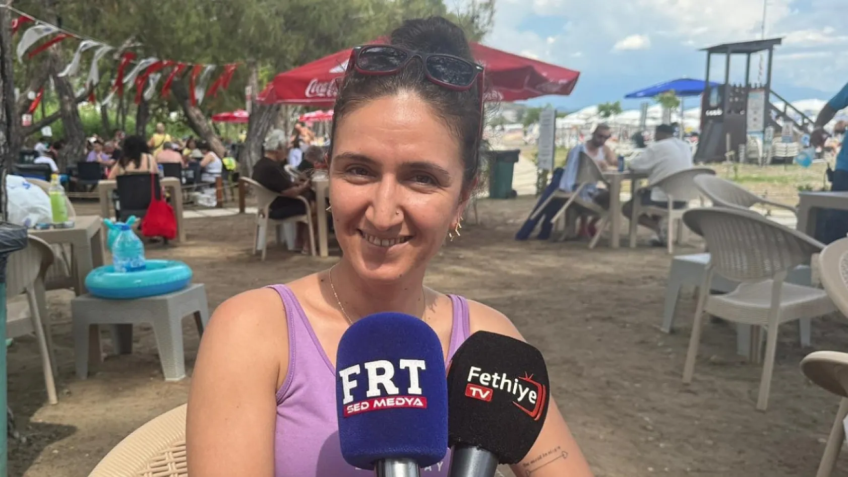 Fethiye Akmaz Plajı'na Bayram Yoğunluğu: 'Fiyatlar Uygun, İlgi Büyük'