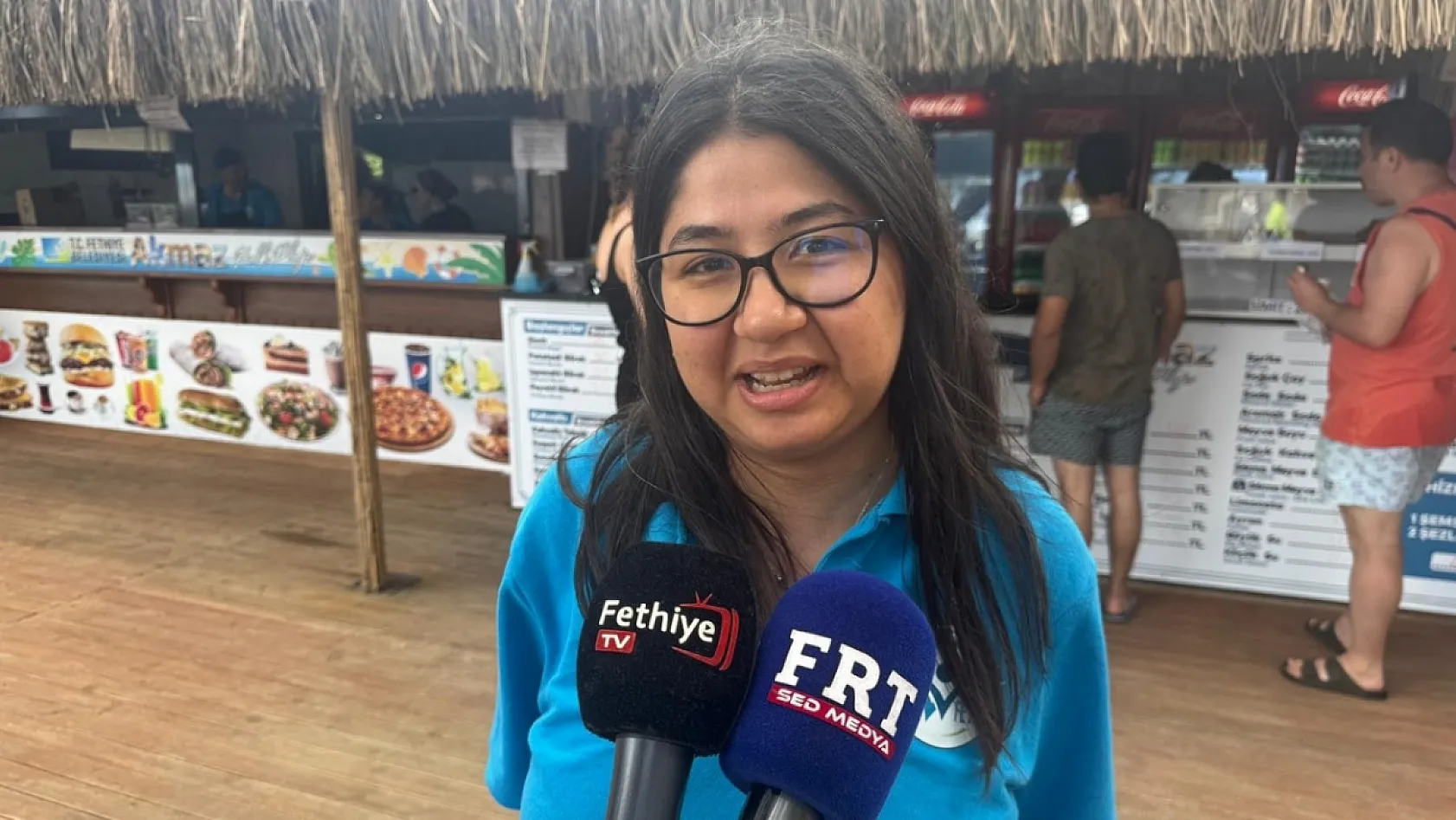Fethiye Akmaz Plajı'na Bayram Yoğunluğu: 'Fiyatlar Uygun, İlgi Büyük'