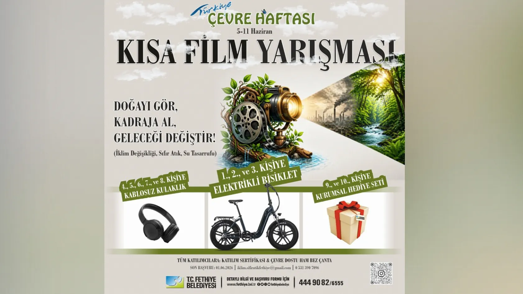 Fethiye Belediyesi'nden Çevre Haftası'na Özel Yarışmalar