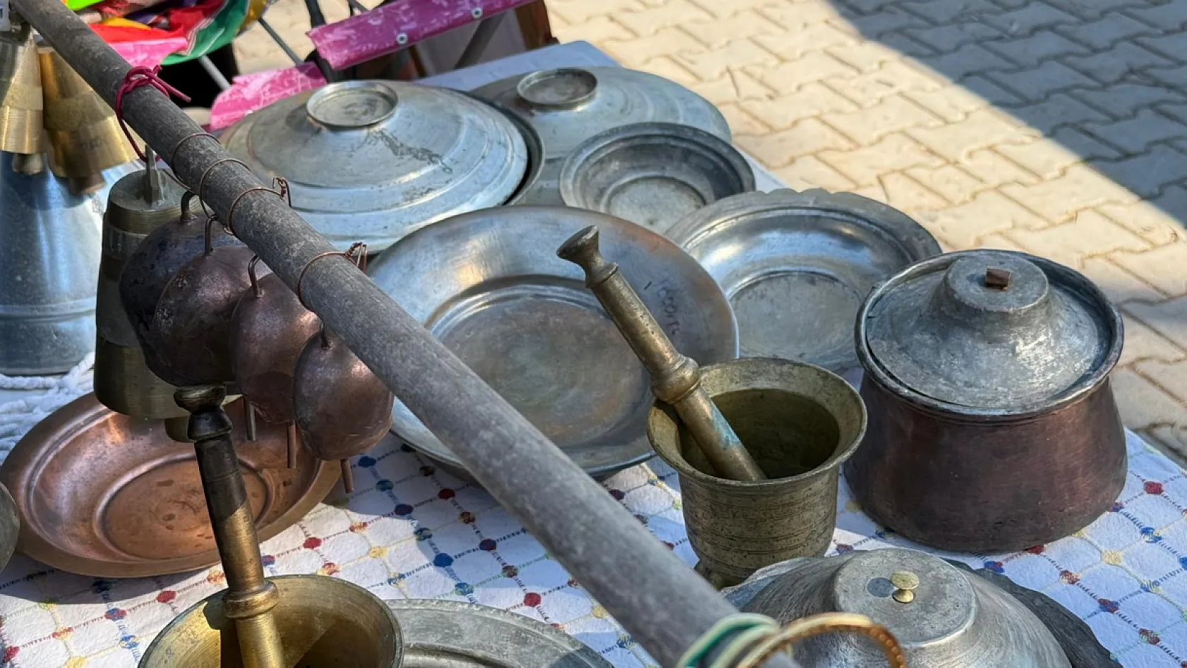 Fethiye Çalış İkinci El Pazarı'nda bakıra büyük ilgi