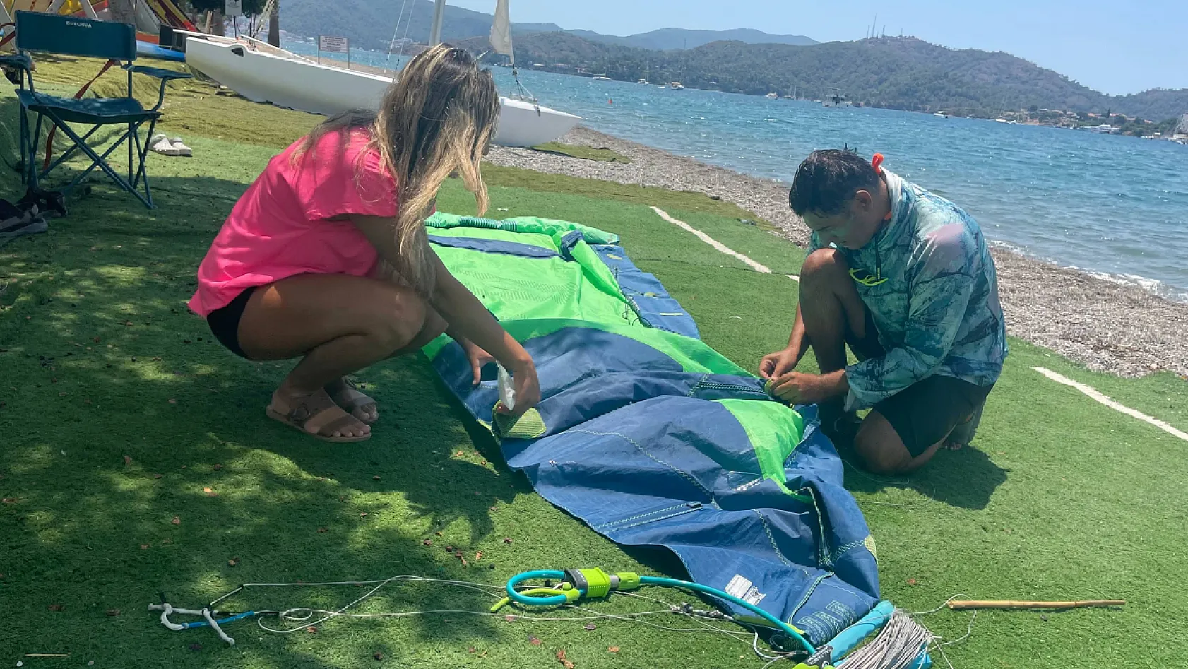 Fethiye Çalış Plajı, Kitesurf ve Windsurf Tutkunlarının Gözdesi Oldu