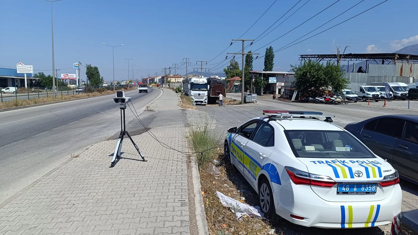Fethiye Çevre Yolu'nda radar denetimi başladı