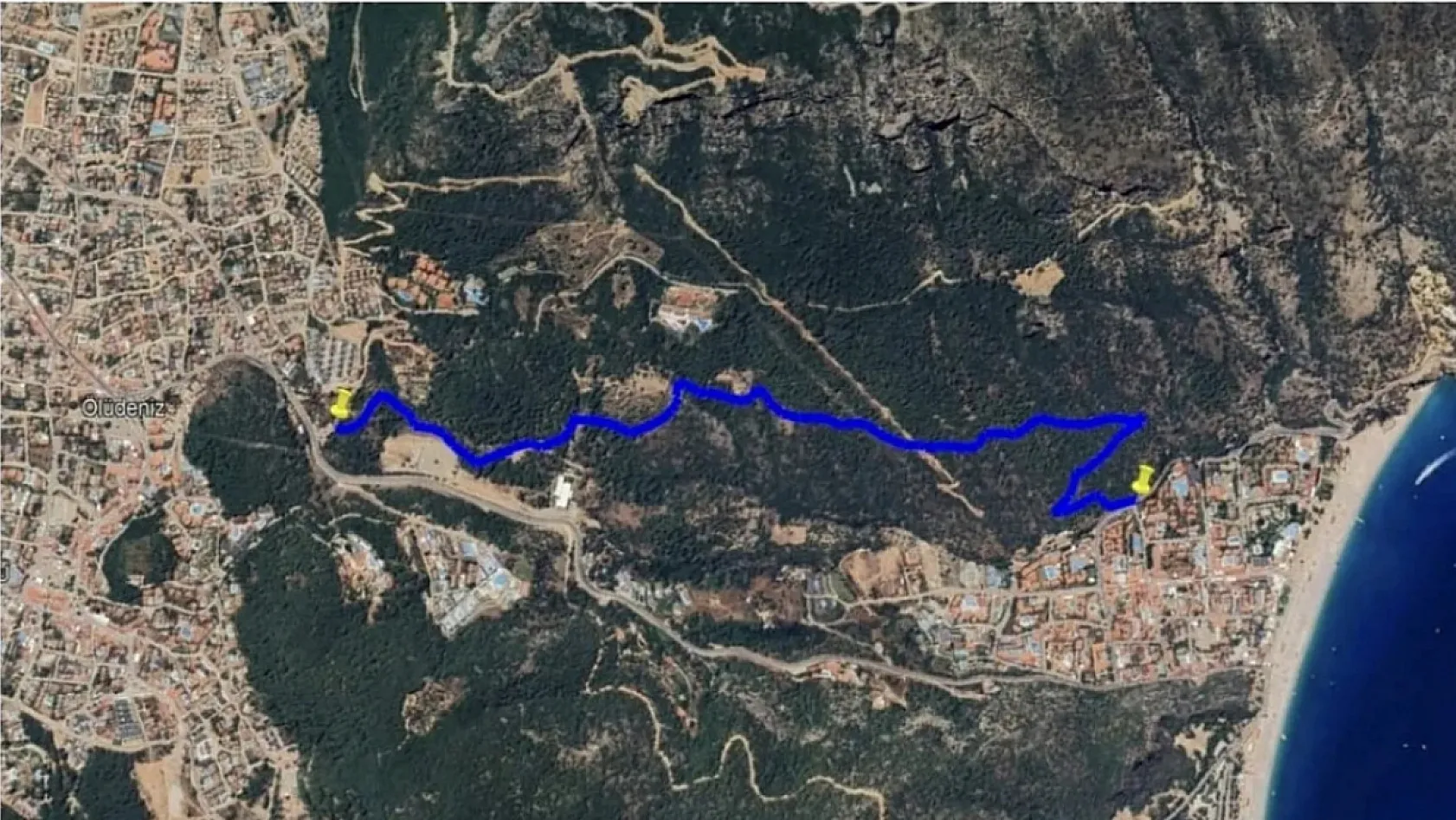 Fethiye'de alternatif yolun açılmasıyla Ölüdeniz rahat bir nefes alacak