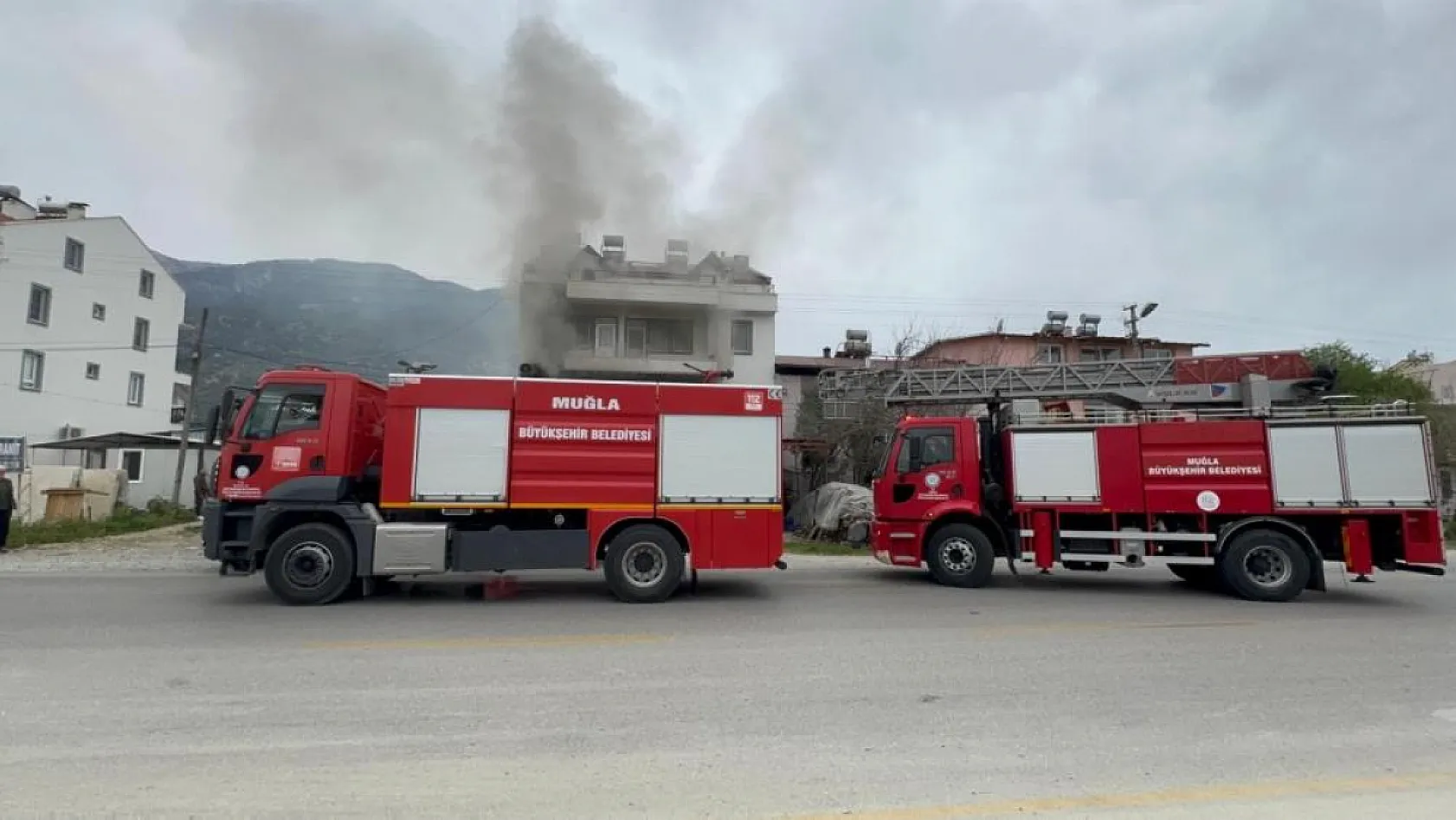 Fethiye'de ev yangını