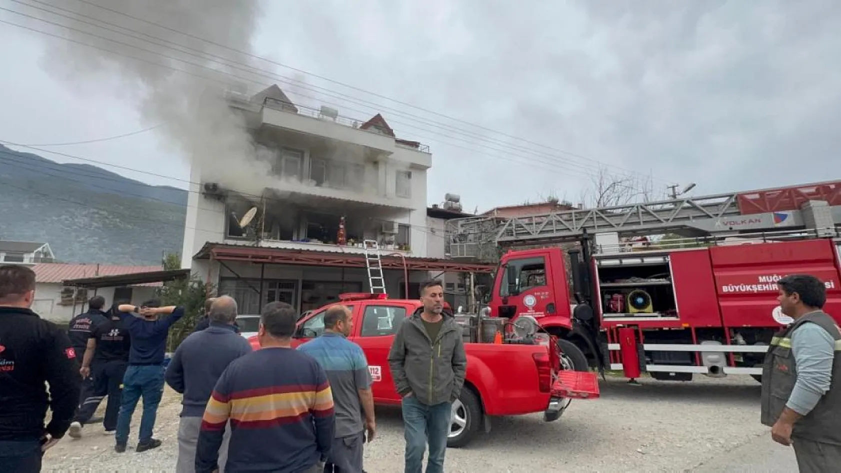 Fethiye'de ev yangını