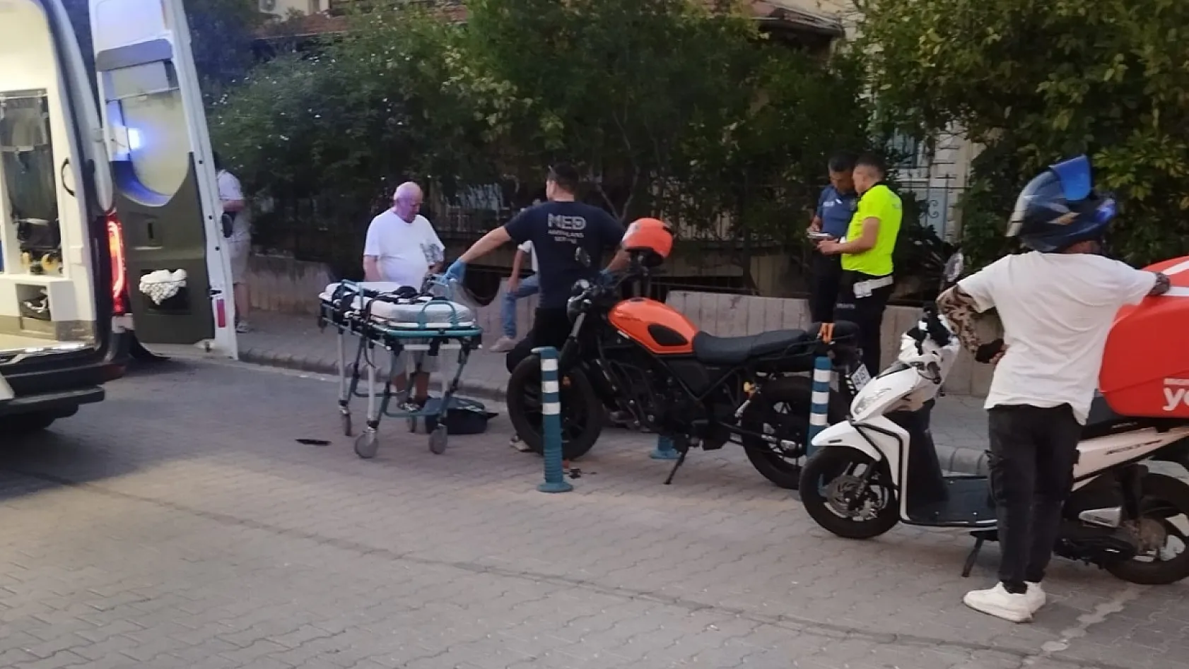Fethiye'de Trafik Kazasında Motosiklet Sürücüsü Yaralandı