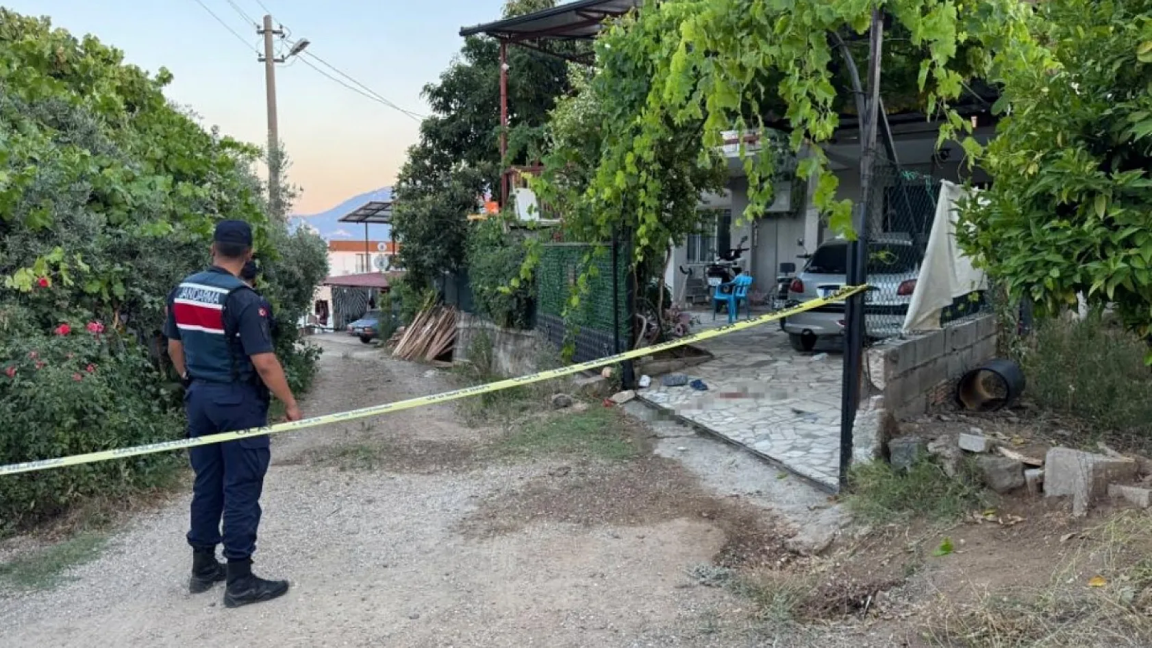 Fethiye'deki komşu dehşeti kamerada