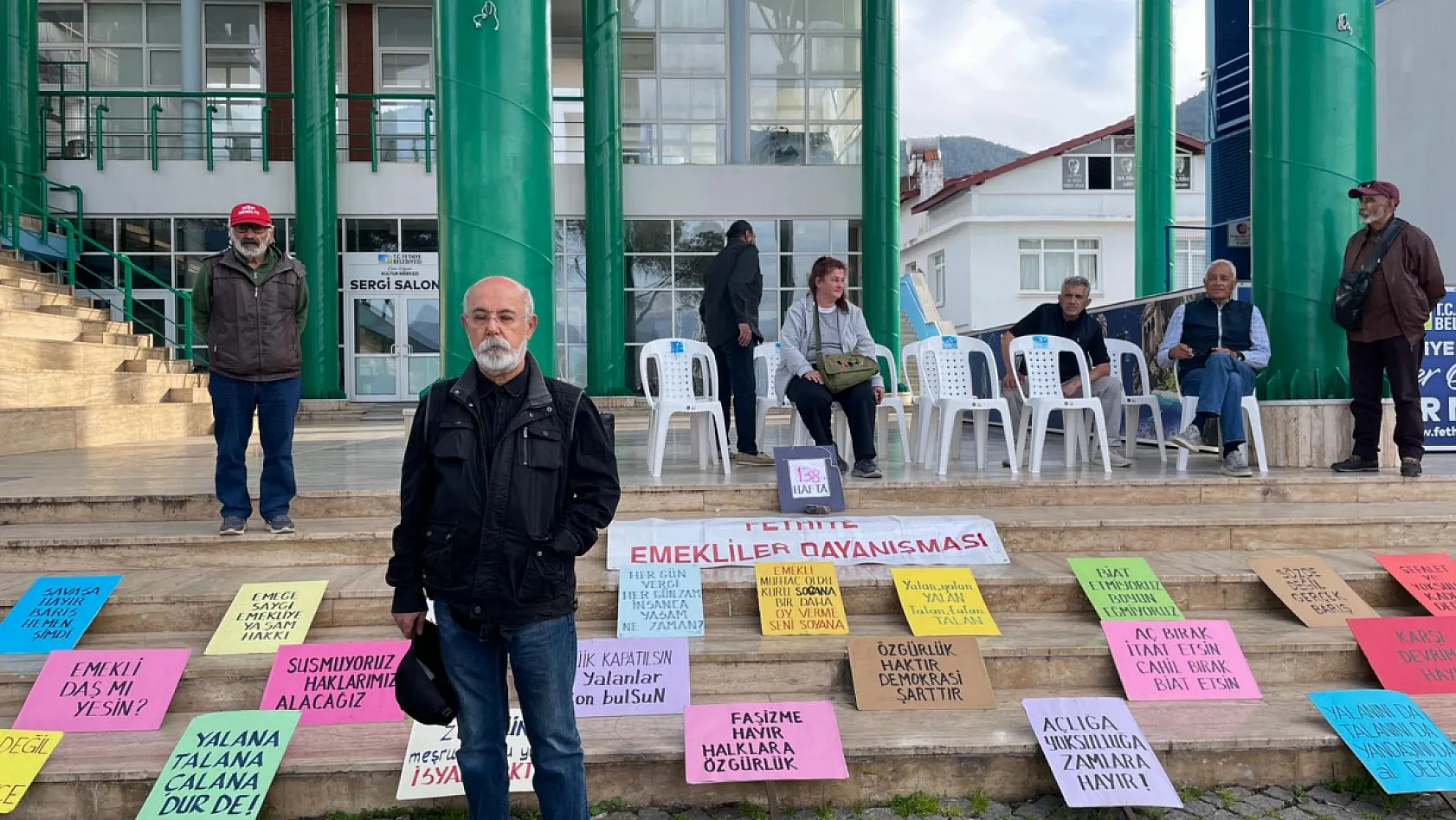 138 haftadır devam eden mücadele: Fethiye Emeklileri taleplerini yineledi