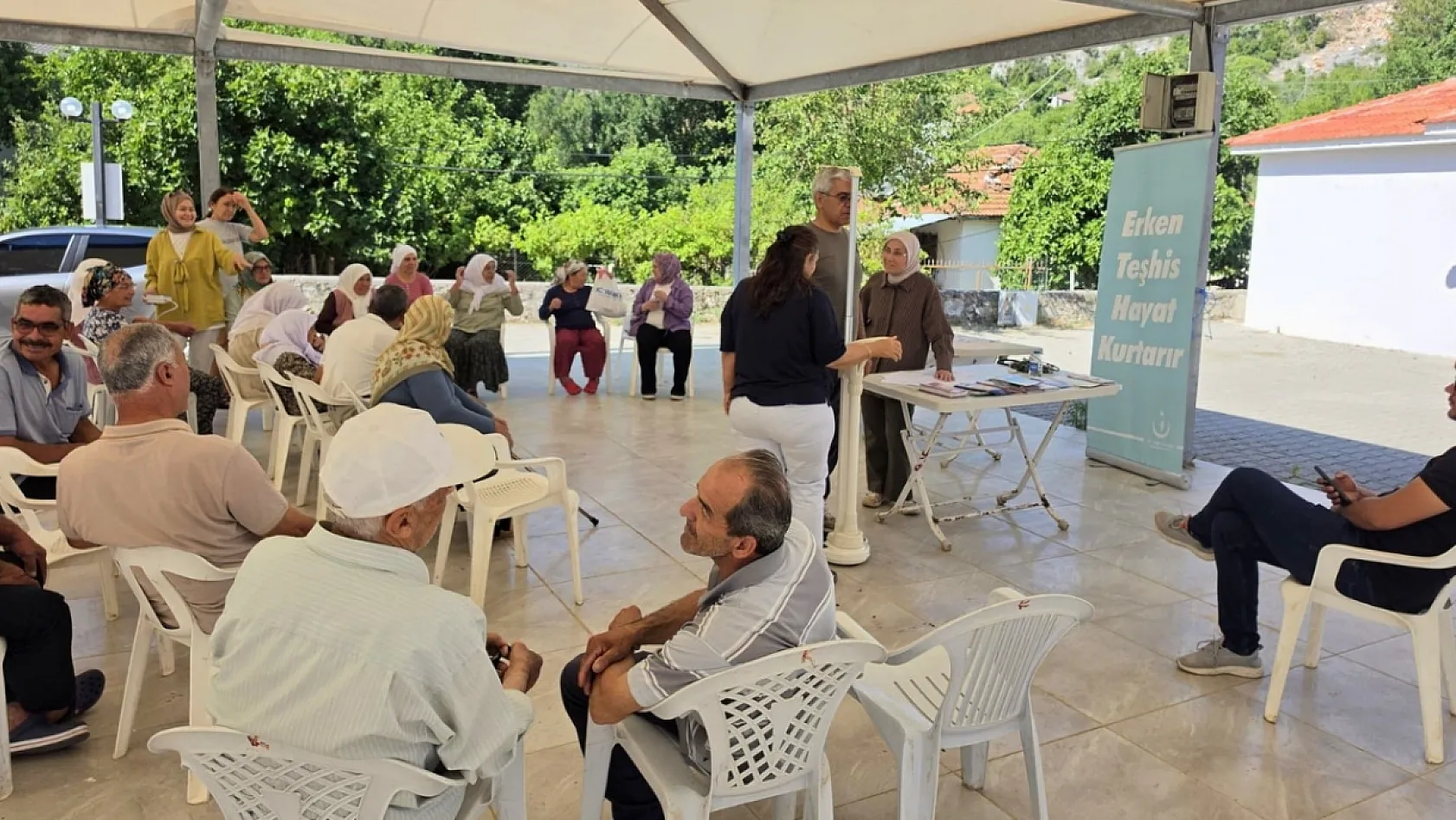 Fethiye Karacaören'de 'Hareket Yaşını Öğren, Sağlıklı Yaşa' buluşması