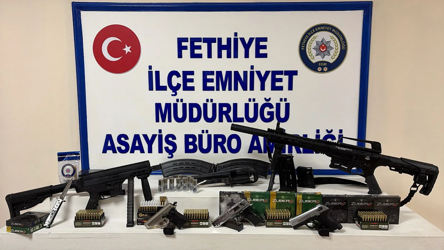 Fethiye polisi olası bir kadın cinayetinin önüne geçti: Şüphelinin evinden cephanelik çıktı