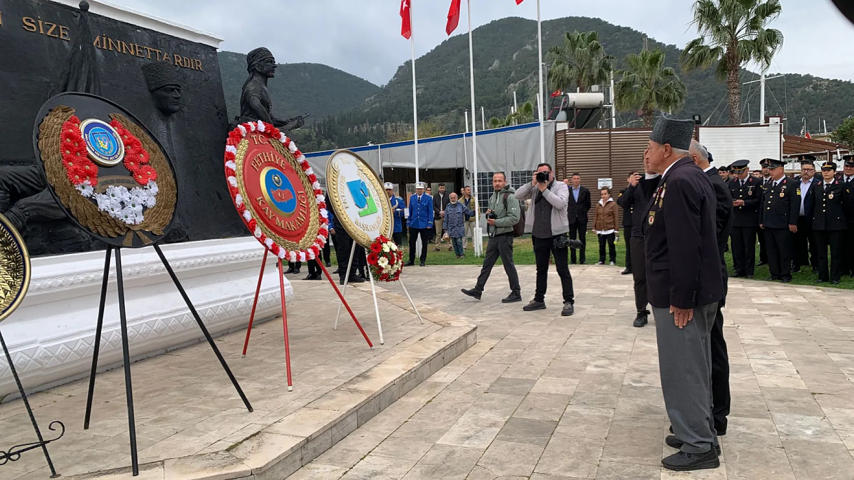 Fethiye'de Çanakkale Zaferi'nin 111. yılında duygu dolu anma: Yürekler şehitler için attı