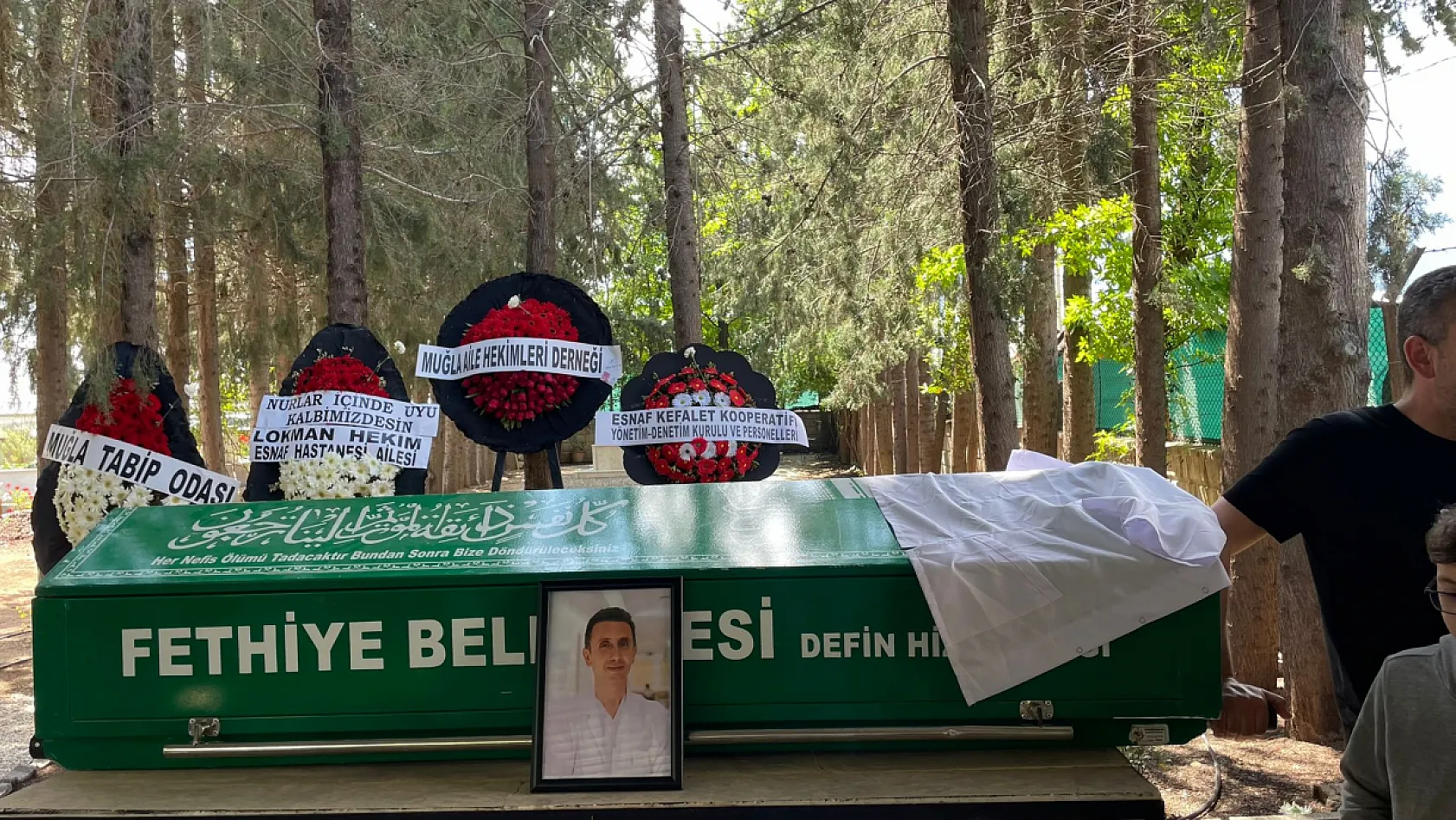 Fethiye'de Dr. Ali İhsan Alpay, Çamköy Türbe Mezarlığı'nda defnedildi