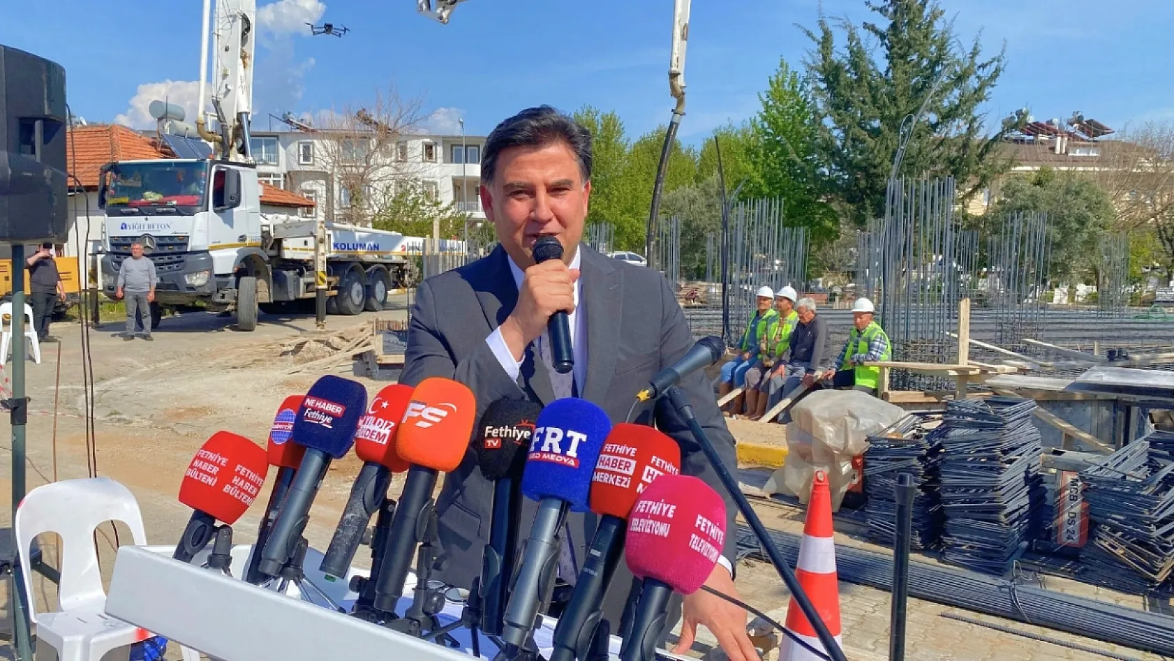 Fethiye'de Hacı Veli Camii yeniden yükseliyor: İlk harç atıldı