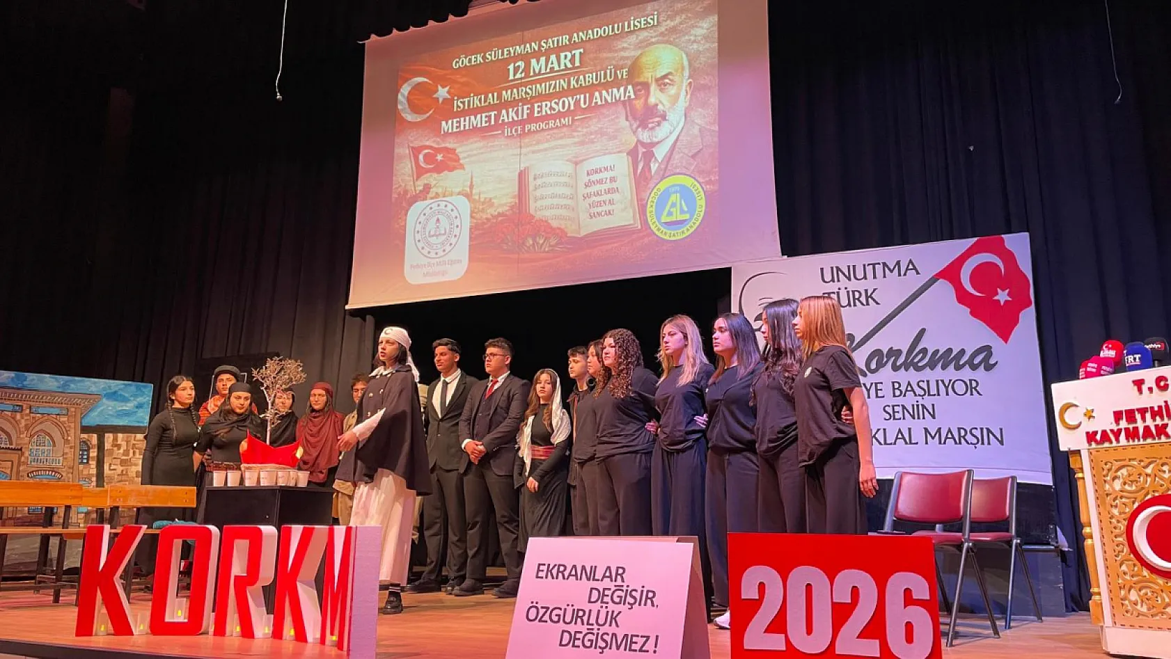 Fethiye'de İstiklal Marşı'nın 105. Yılı Gururla Anıldı