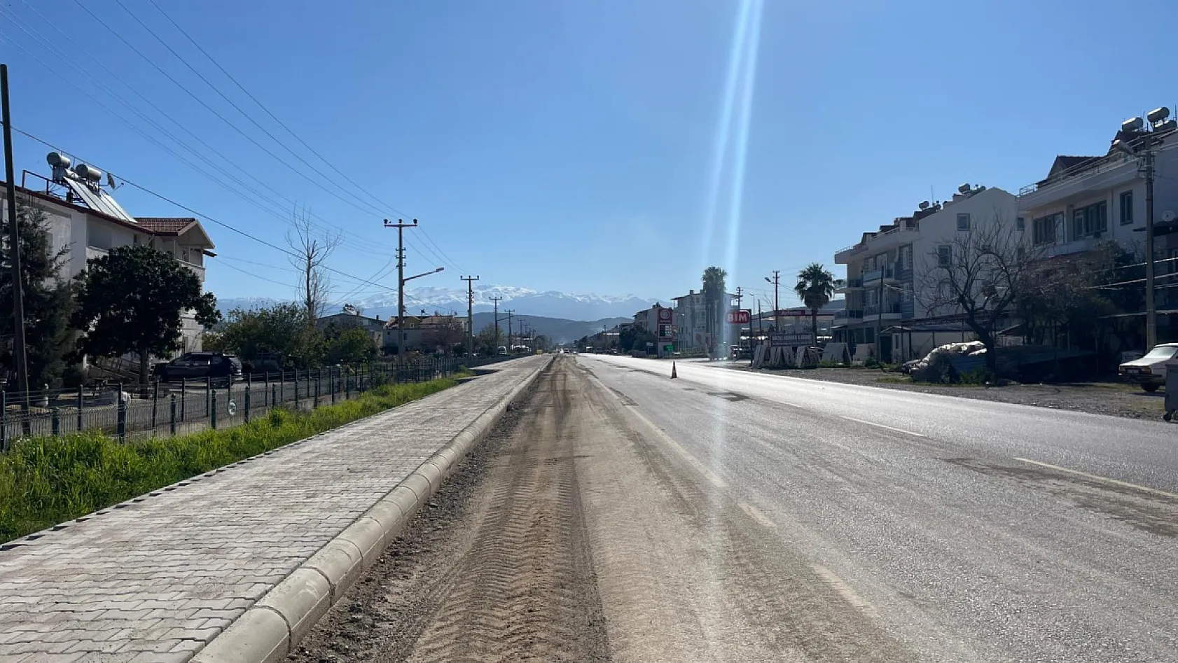 Fethiye'de Karaçulha–Esenköy yolunda çalışmalar sona yaklaştı