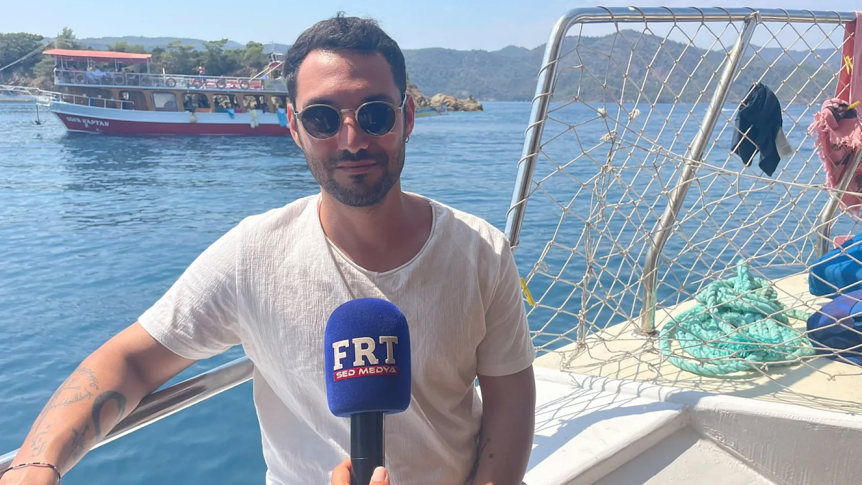 Fethiye'de mavinin keyfini çıkardılar: 'İş stresinden kaçmak için birebir'