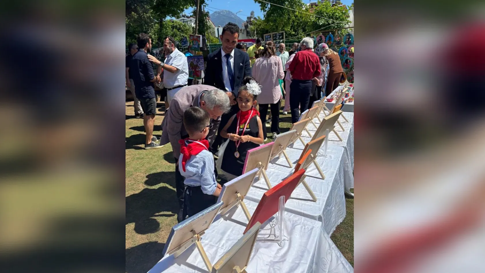 Fethiye Günlükbaşı İbrahim Gül Anaokulu'ndan Rengarenk Sergi şöleni