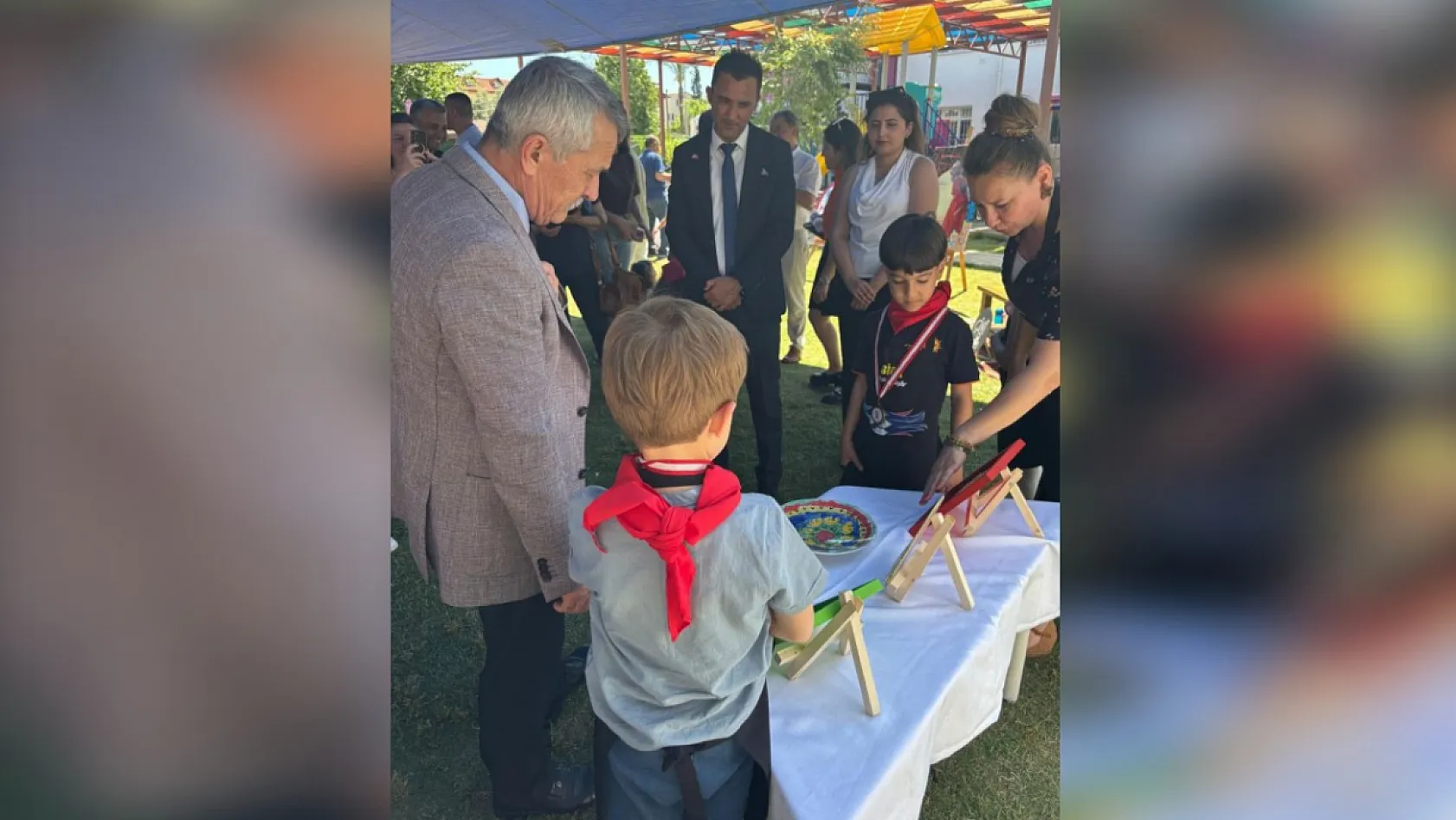 Fethiye Günlükbaşı İbrahim Gül Anaokulu'ndan Rengarenk Sergi şöleni