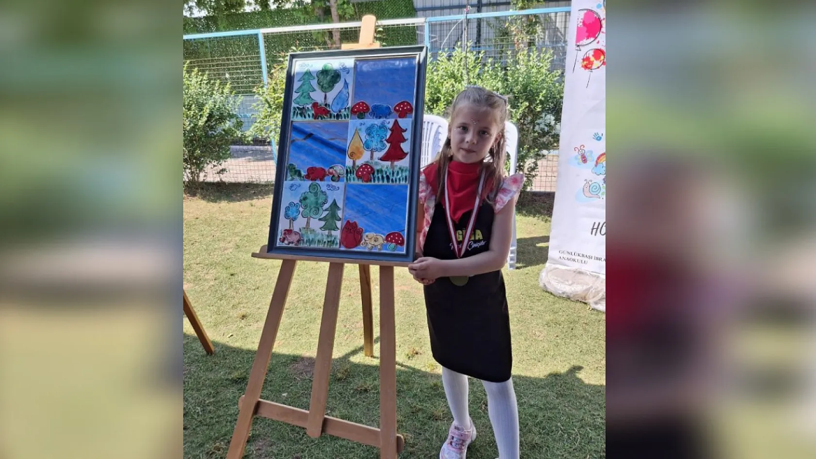 Fethiye Günlükbaşı İbrahim Gül Anaokulu'ndan Rengarenk Sergi şöleni
