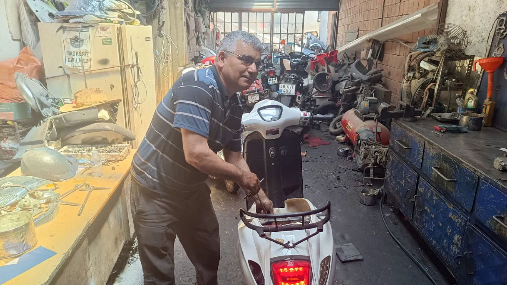 Fethiye'de motosiklet ustasından sürücülere önemli bakım ve güvenlik tavsiyeleri