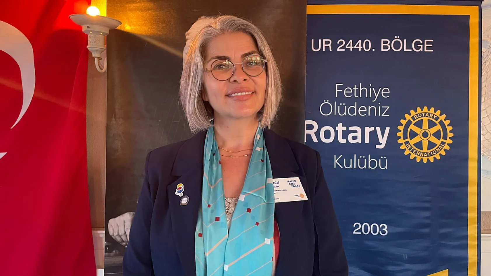 Fethiye'de Ölüdeniz Rotary Kulübü'nde bayrak değişimi: 'İyilik İçin Birleş'ten 'Kalıcı Etki Yarat'a