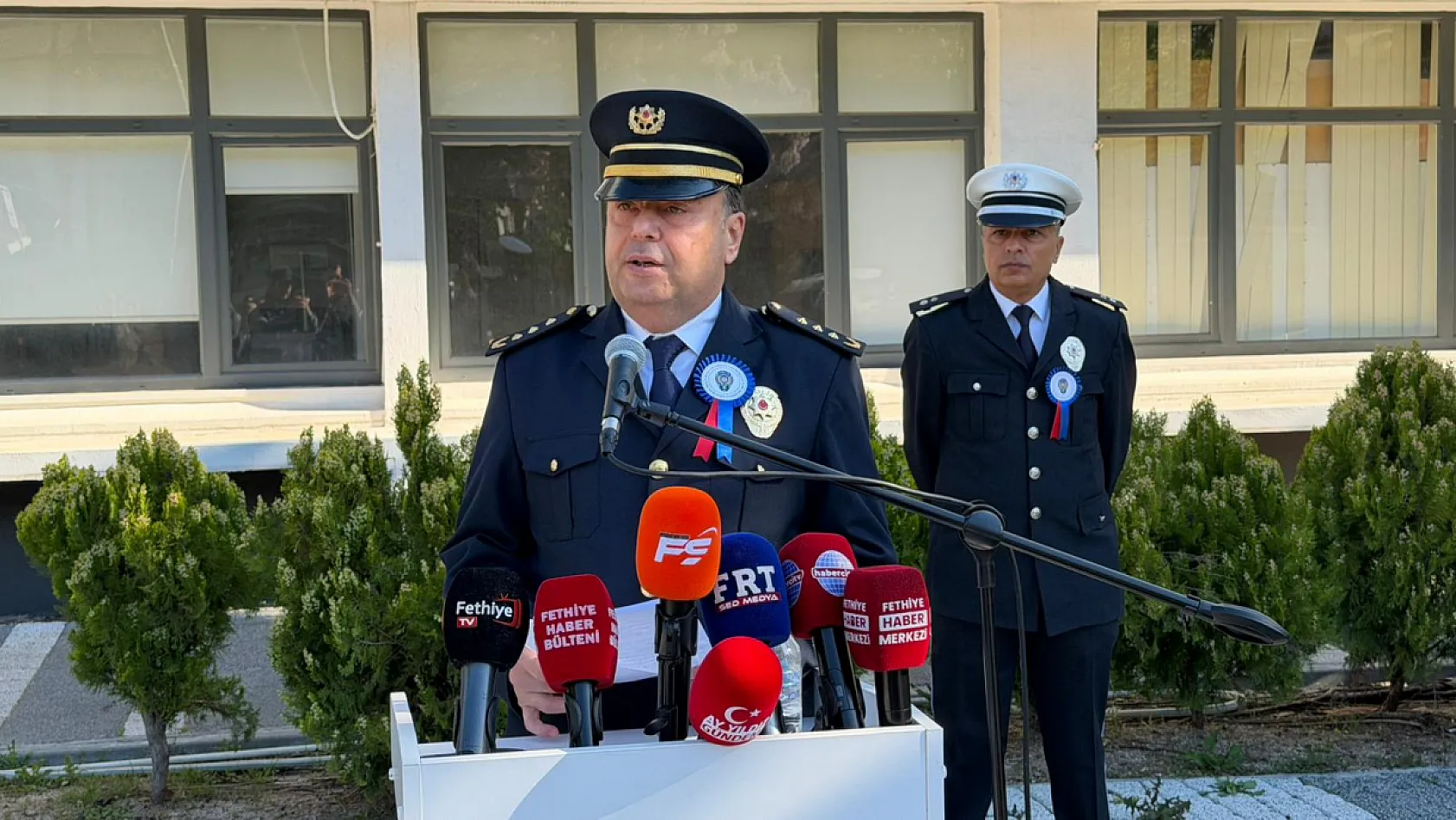181 yıllık gurur: Fethiye'de Polis Teşkilatı için çelenk sunma töreni
