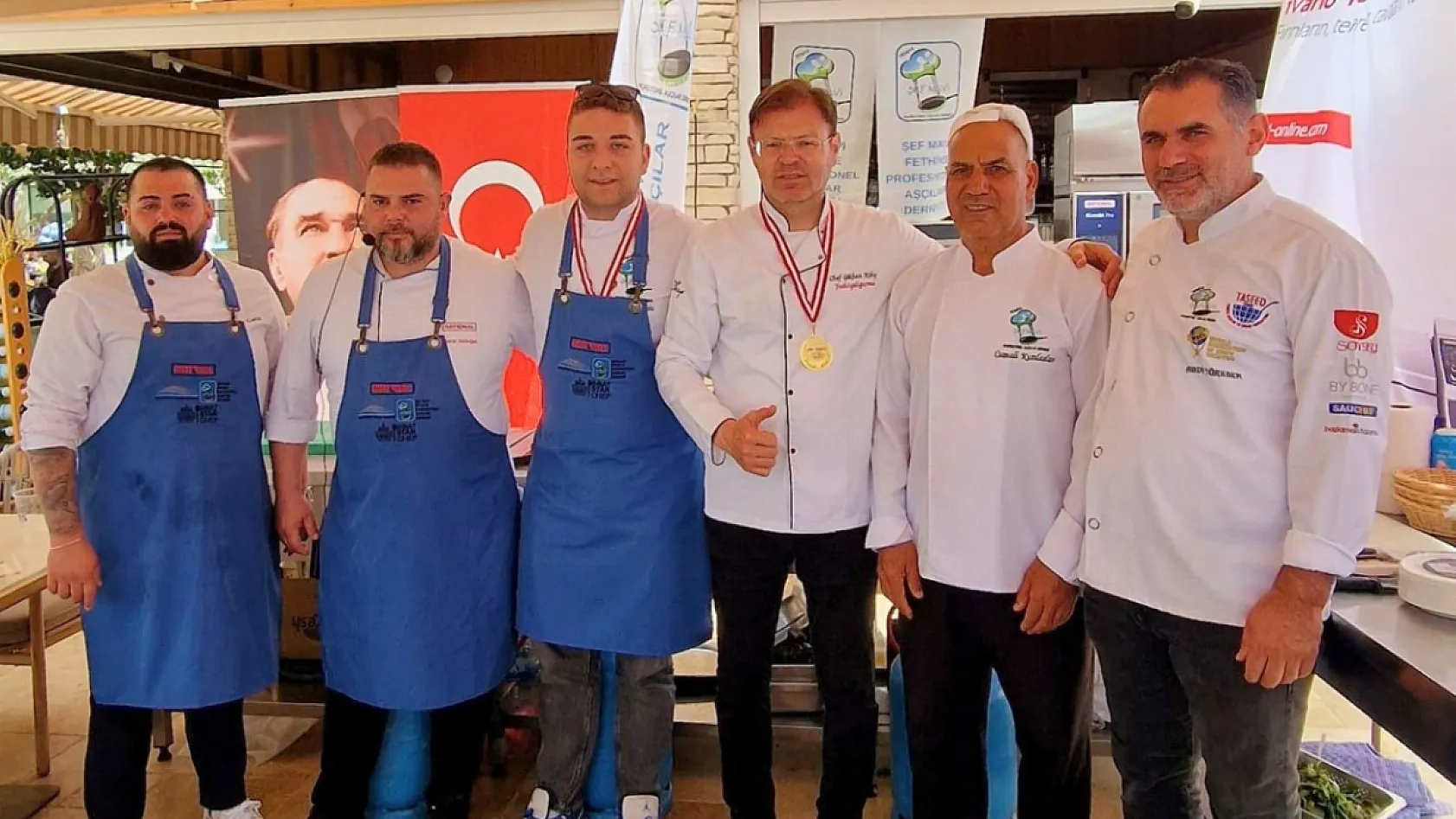 Fethiye'de Şef Mavi Profesyonel Aşçılar Derneği, deniz mutfağını tanıttı