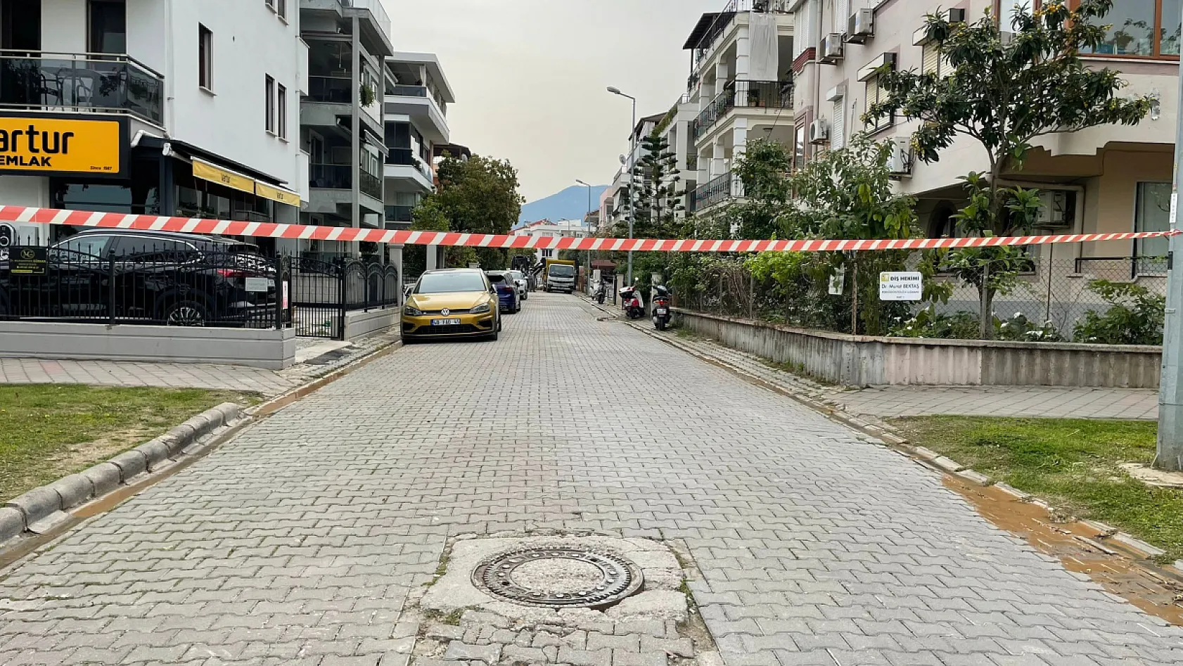 Fethiye'de su borusu patladı: 531.Sokak trafiğe kapatıldı